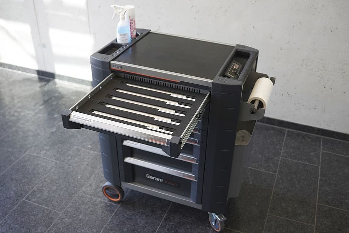 Probenentnahmewagen von toolcraft | Sampling trolley by toolcraft
